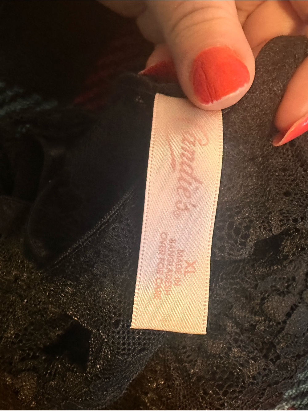 Candie's Black Lace Panties new and Bralette